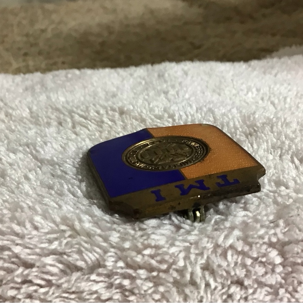 TMI Gold and Purple Shield Pin - Picture 7 of 12